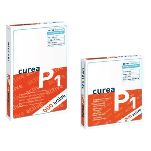 Absorberande kolförband Curea DUO Active – 10x10cm – 10 st