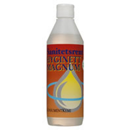 Sanitetsrengöringsmedel Hyginett Magnum – 0,5L pH=2,0 parf. Bra Miljöval – 20 st