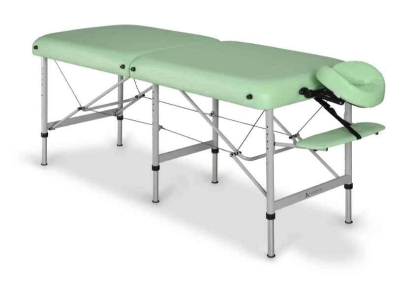Bärbar massagebänk i aluminium – Hög max. belastning: 450 kg – MEDMAL PRO