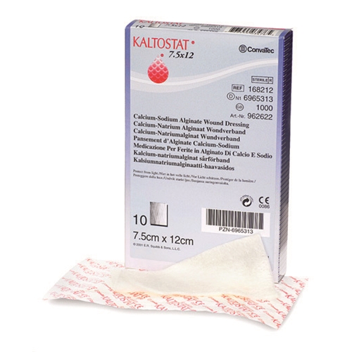 Alginatförband Kaltostat – 7,5x12cm – 10 st