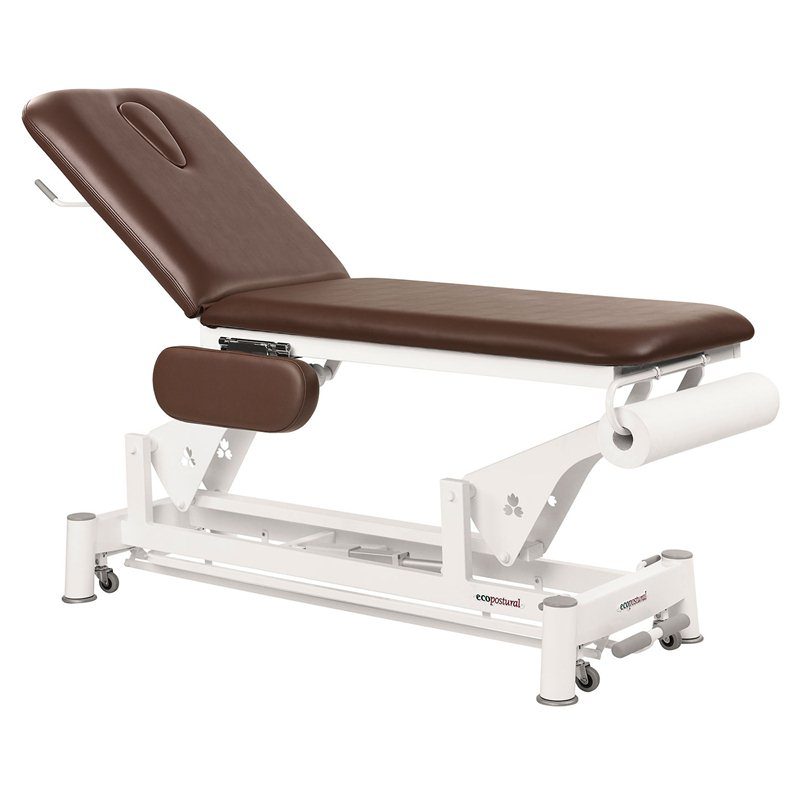 Elektrisk brits – 2-delad med hjul – TwinPillar-lift – Max vikt: 175 kg – Med armstöd Elektrisk brits – 2-delad med hjul – TwinPillar-lift – Max vikt: 175 kg – Med armstöd