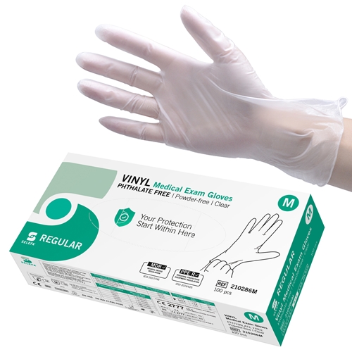 Handske us vinyl Selefa pf – M ftalatfri AQL 1,5 – 100 st