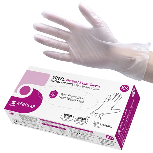 Handske us vinyl Selefa pf – XS ftalatfri AQL 1,5 – 100 st