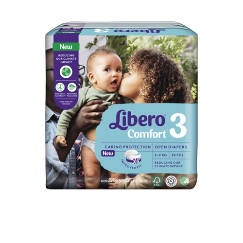 Tejpblöja Libero Comfort – 3 5-8kg – 180 st