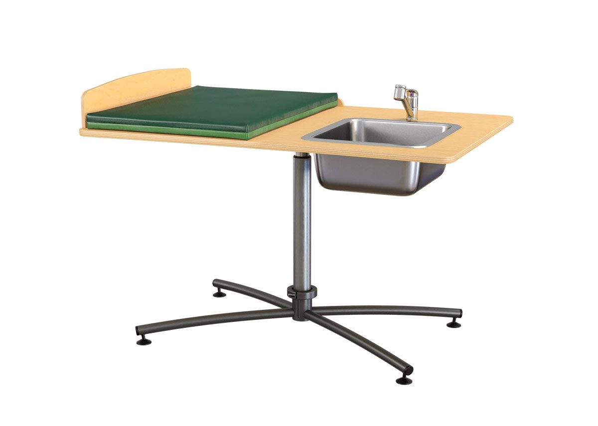 Skötbord – MANUELA (dyna ingår) – 1000 mm, tvättho höger