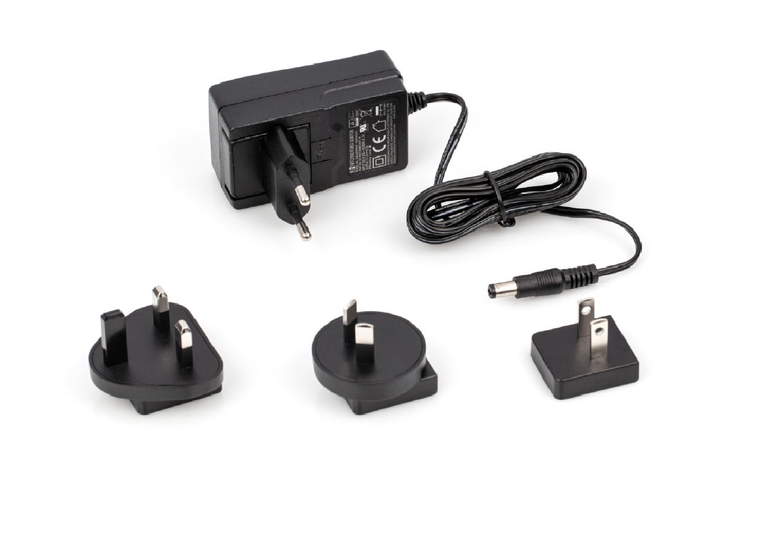 YKA-43 Extern nätadapter, 100 – 240 V, 50/60 Hz, Standard EU, CH, UK