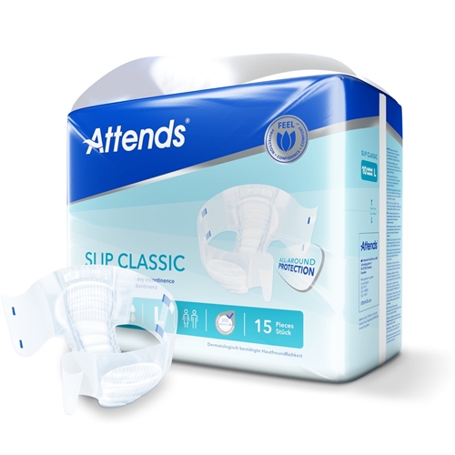 Inkontinensskydd allt-i-ett – Attends Slip Classic 10 L – 60 st