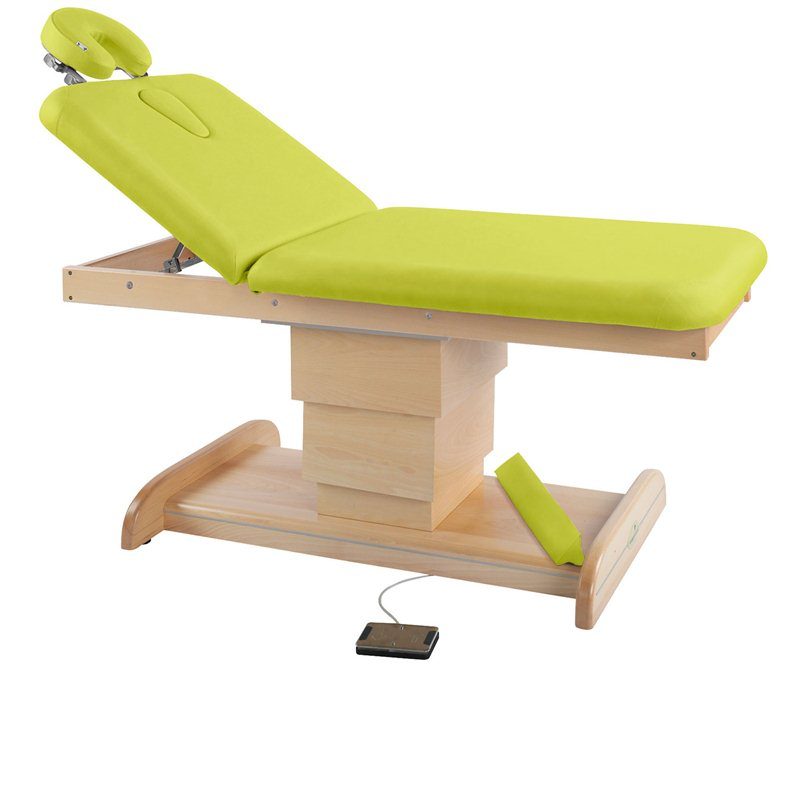 Elektrisk brits / massagebord – 2-delad med träbas