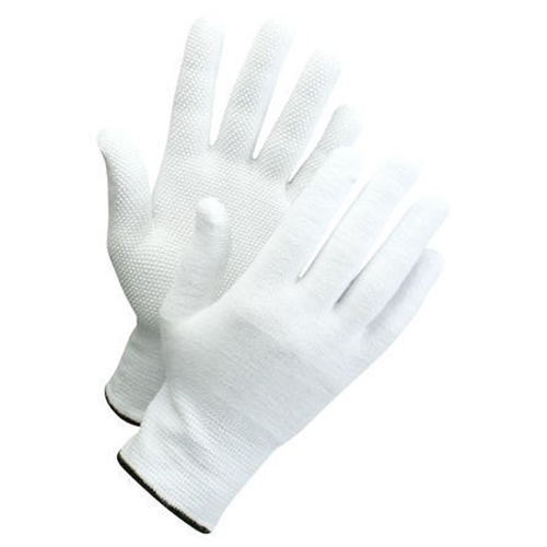 Bomullsvante stickad med noppor – stl. 7 bomull Worksafe – 12 st