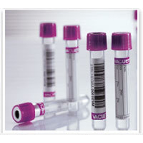 Vakuumrör VACUETTE transparent etikett – 5/3ml K2EDTA lila – 50 st