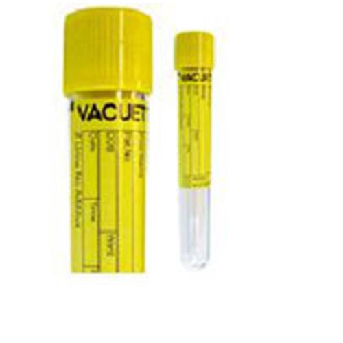 Vakuumrör VACUETTE Urin – 10,5ml utan tillsats gul – 50 st