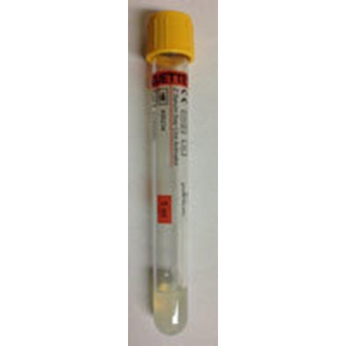 Vakuumrör VACUETTE transparent etikett – 7/5ml serum gel guldgul – 50 st