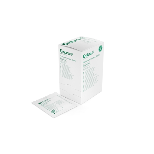Kompress nonwoven 4L 5p Embra – 7,5×7,5cm steril – 150 st