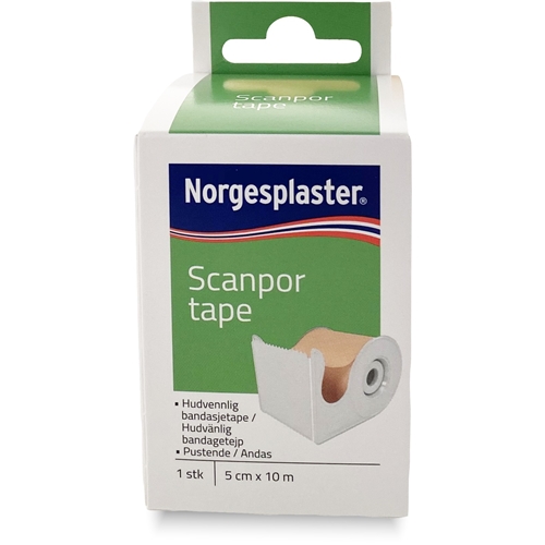 Häfta papper Scanpor – 5cmx10m beige hållare st-p – 3 st