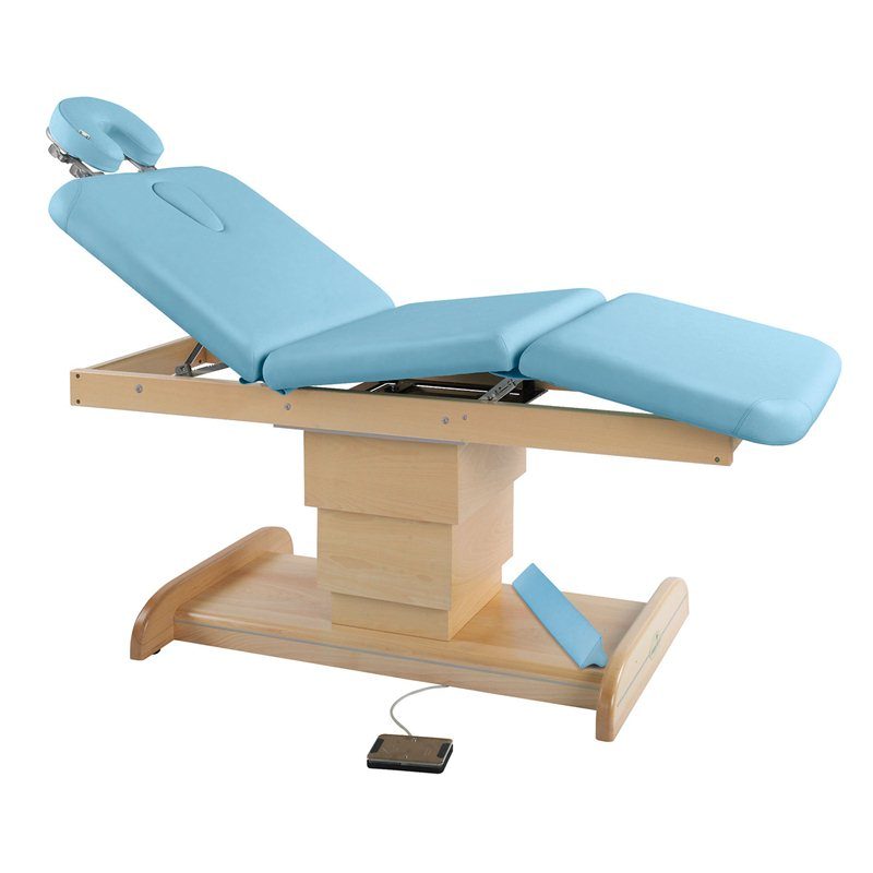 Elektrisk brits / massagebord – 3-delad med träbas