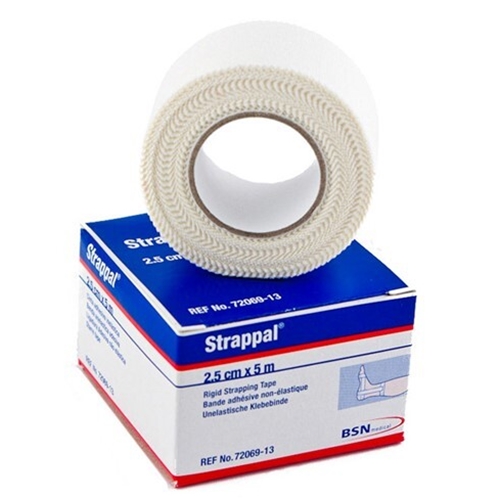 Sporttejp Strappal – 2,5cmx10m vit