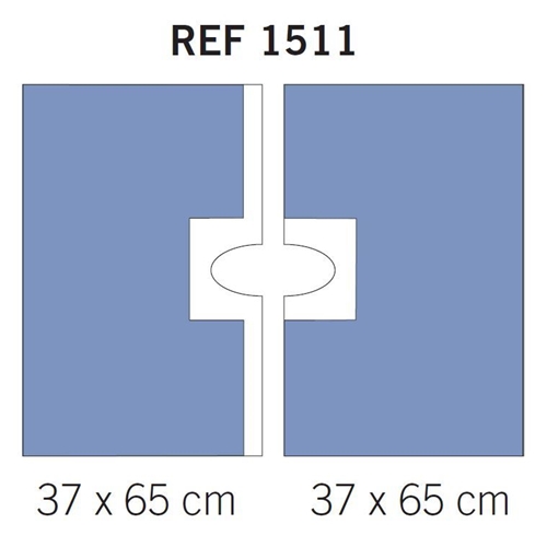 Hålduk häftande evercare – 37x65cm, 2-delad – 100 st