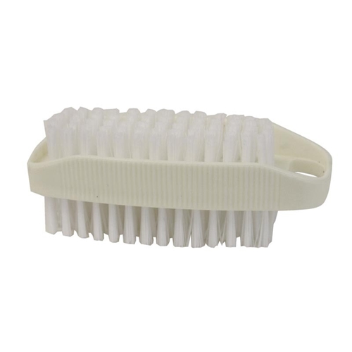 Nagelborste plast dubbel – 9,3×4,2x3cm vit