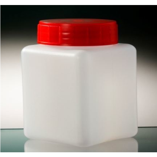 Flaska plast med rött skruvlock Corning – 250ml HDPE – 210 st