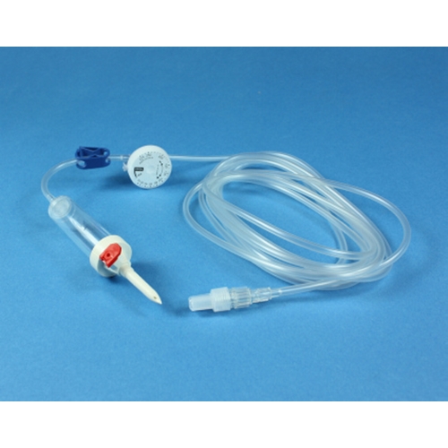 Infusions agg m luftn – 180cm m flödesreg PVC-fri – 10 st
