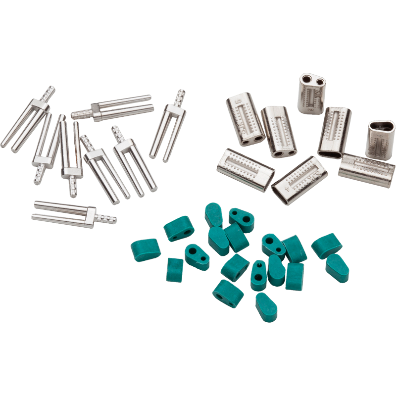 V-formad Bi-Pin med gummihylsa – PROCLINIC