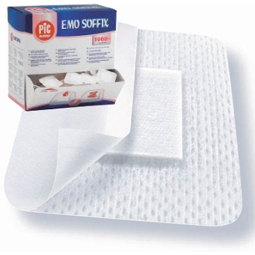 Injektionsplåster EMO SOFFIX – 3,8×3,8cm hemostatiskt – 1000 st