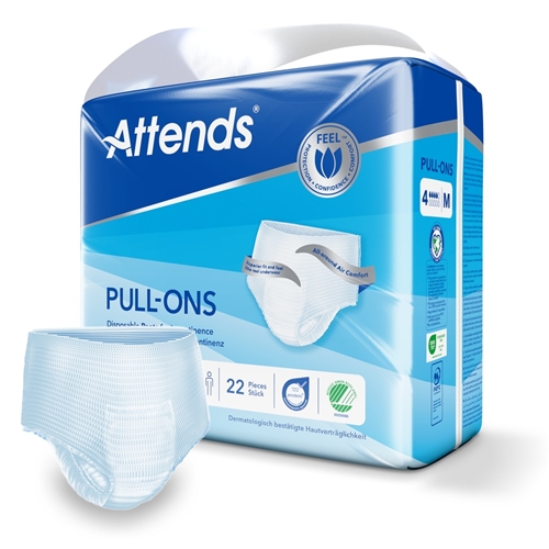 Inkontinensskydd allt-i-ett byxa – Attends Pull-Ons 4 M – 88 st