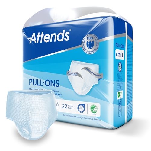 Inkontinensskydd allt-i-ett byxa – Attends Pull-Ons 4 L – 88 st