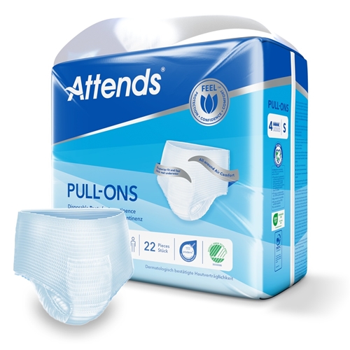 Inkontinensskydd allt-i-ett byxa – Attends Pull-Ons 4 S – 88 st