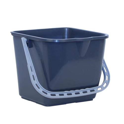 Hink fyrkantig/rund plast – 15L Basic grå