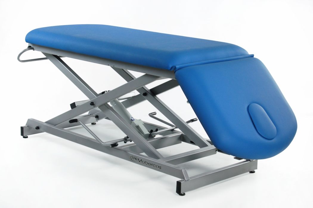 Hydraulisk massagebänk – 2-delad – Negativ justering av ryggstöd – Sax-underrede Hydraulisk massagebänk – 2-delad – Negativ justering av ryggstöd – Sax-underrede