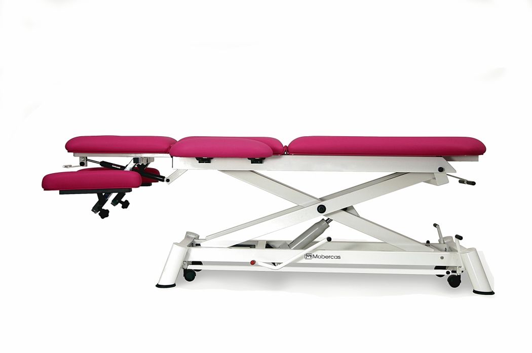 Hydraulisk brits för osteopati – 3-delad med 4 armstöd och hjul – Saxlift Hydraulisk brits för osteopati – 3-delad med 4 armstöd och hjul – Saxlift