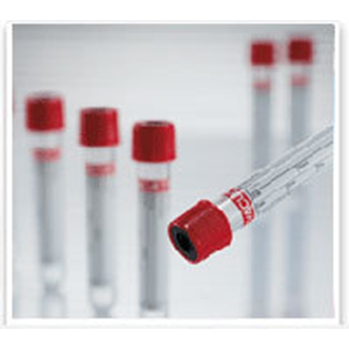 Vakuumrör VACUETTE transparent etikett – 5/4ml serum röd – 50 st