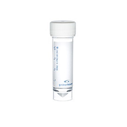 Burk med skruvlock för sputumprov – 30mL med etikett(20mL) PS