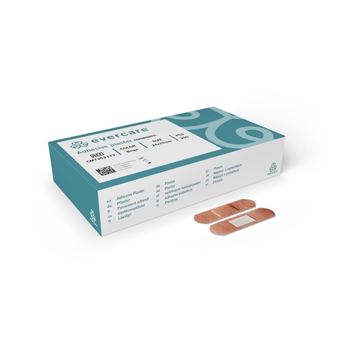 Plåster nonwoven evercare – 2,4x7cm beige – 200 st