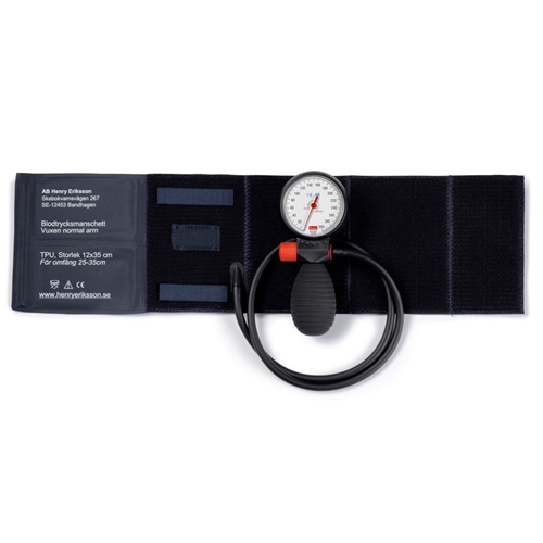 Blodtrycksmätare HE komplett med integrerad innerblåsa TPU p – 15x43cm intergr m Boso handm