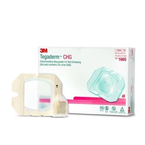 Venkateterförband Tegaderm CHG – 12x12cm PAC förstärkt – 25 st
