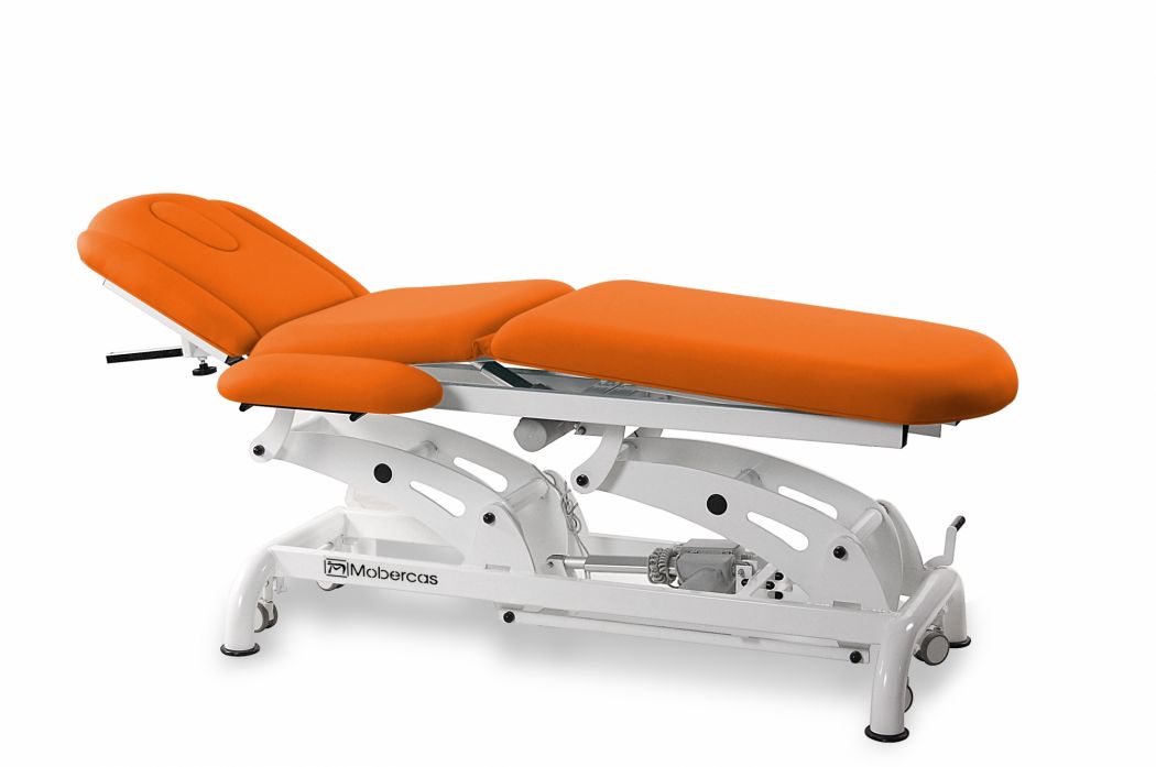 Elektrisk brits för osteopati – 3-delad med hjul – 3 motorer