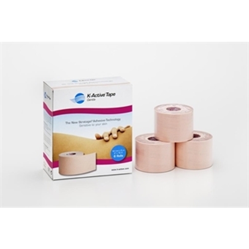 Stödtejp K-Active gentle – 5cmx5m Kinesiotape beige – 6 st