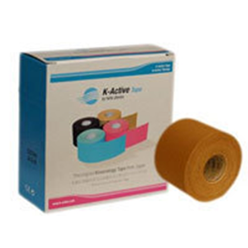 Stödtejp K-Active – 5cmx5m Kinesiotape rosa – 6 st