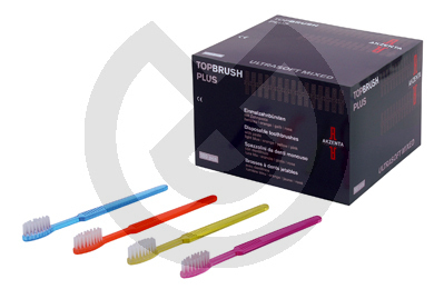 TopBrush Tandborste, färger, 100 st – AKZENTA