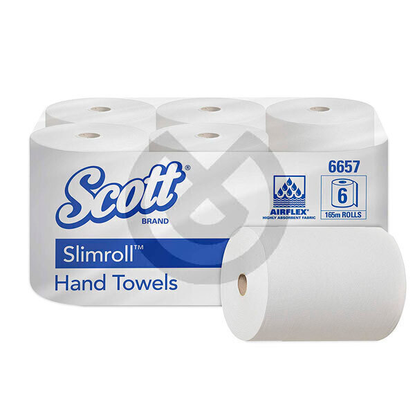 Handdukar, Slimroll Scott – 6 Rullar – Kimberly – KIMBERLY-CLARK