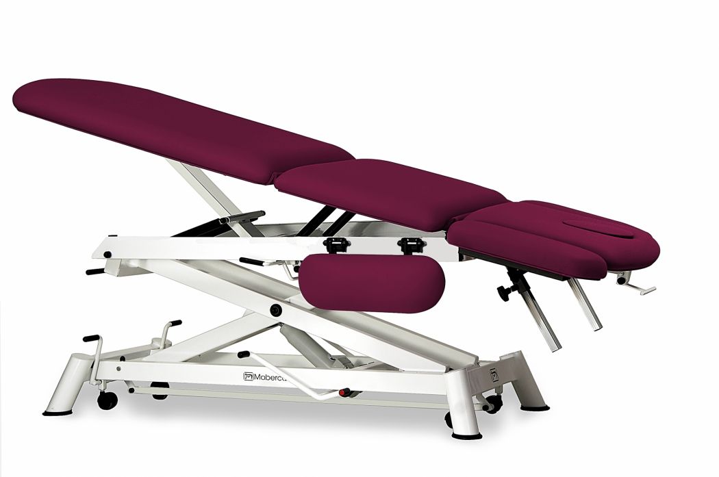 Hydraulisk brits för osteopati – 3-delad med armstöd och hjul Hydraulisk brits för osteopati – 3-delad med armstöd och hjul