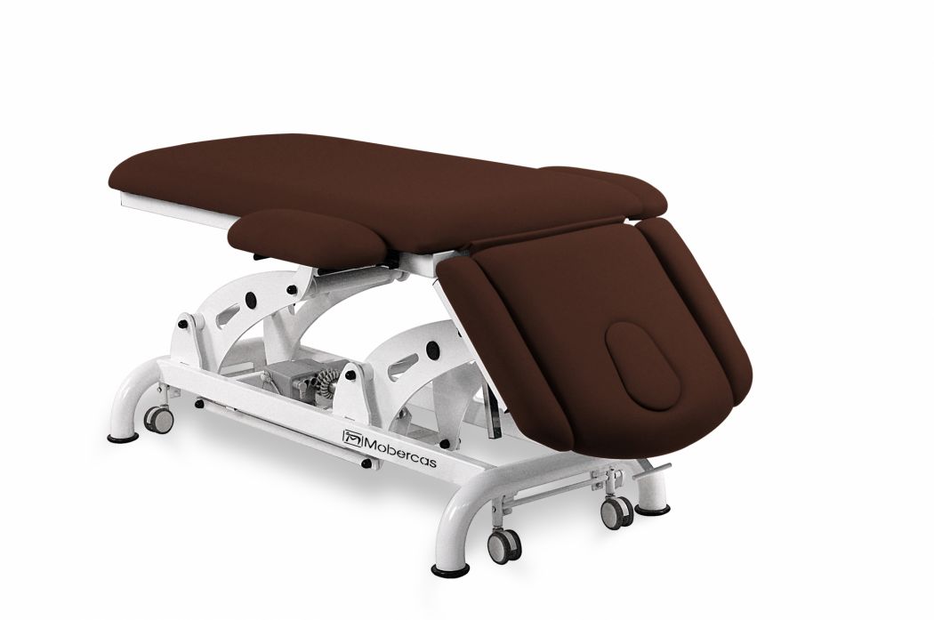 Elektrisk brits för osteopati – 2-delad med armstöd och hjul Elektrisk brits för osteopati – 2-delad med armstöd och hjul