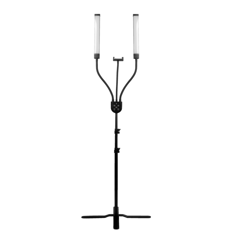 Sminklampa LED med kontroll – POLLUKS LI TYPE MSP-MJ-02 Black edition