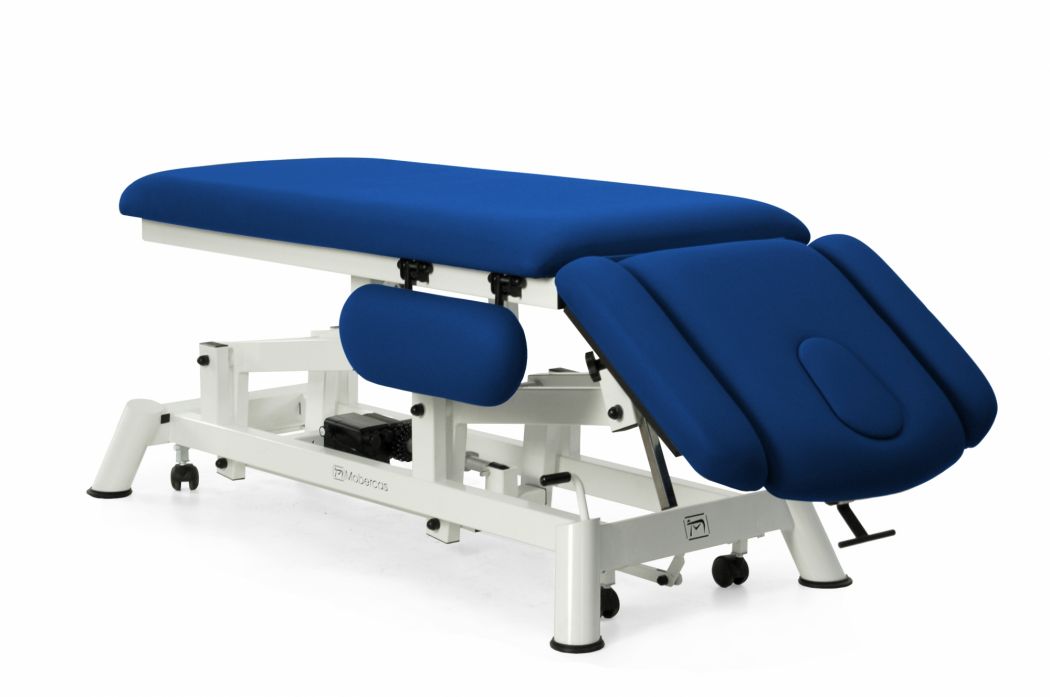 Elektrisk massagebänk för osteopati – 2-delad med 4 armstöd och hjul – TwinPillar Elektrisk massagebänk för osteopati – 2-delad med 4 armstöd och hjul – TwinPillar