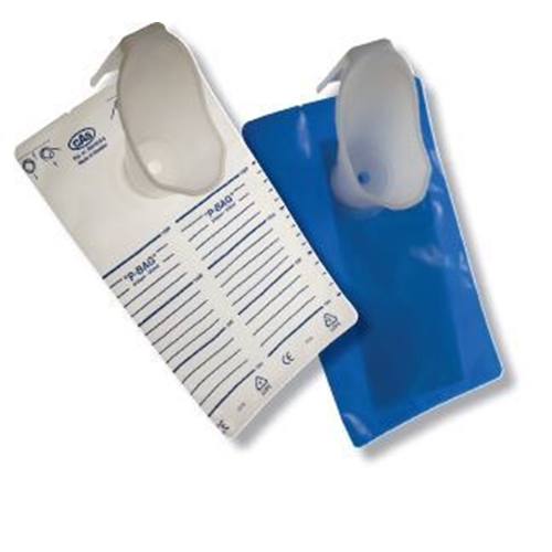 Urinuppsamlingspåse P-bag blå – 20 påsar inkl 20 trattar – 20 st