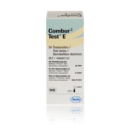 Urinsticka Combur-3 Test E – glu pro ery/hB – 50 st