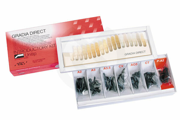 Gradia® Direct Introduktionskit med 20 st. unitips P-A3 – GC