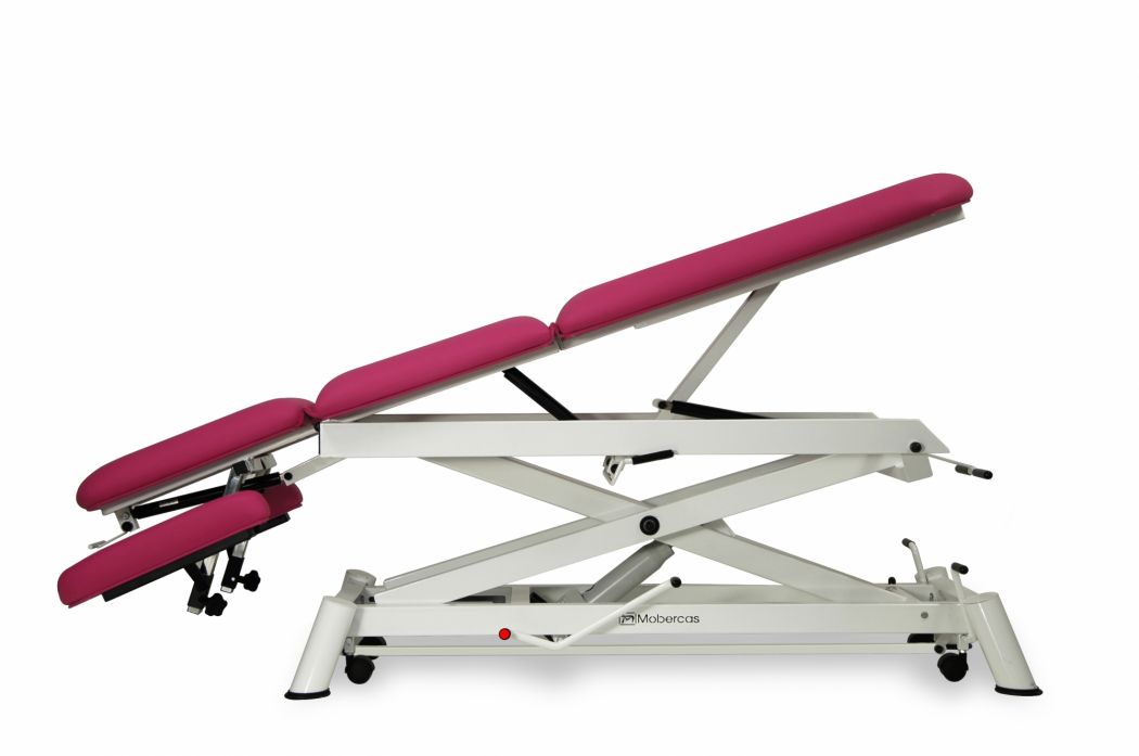 Hydraulisk brits för osteopati – 3-delad med hjul – Saxlift